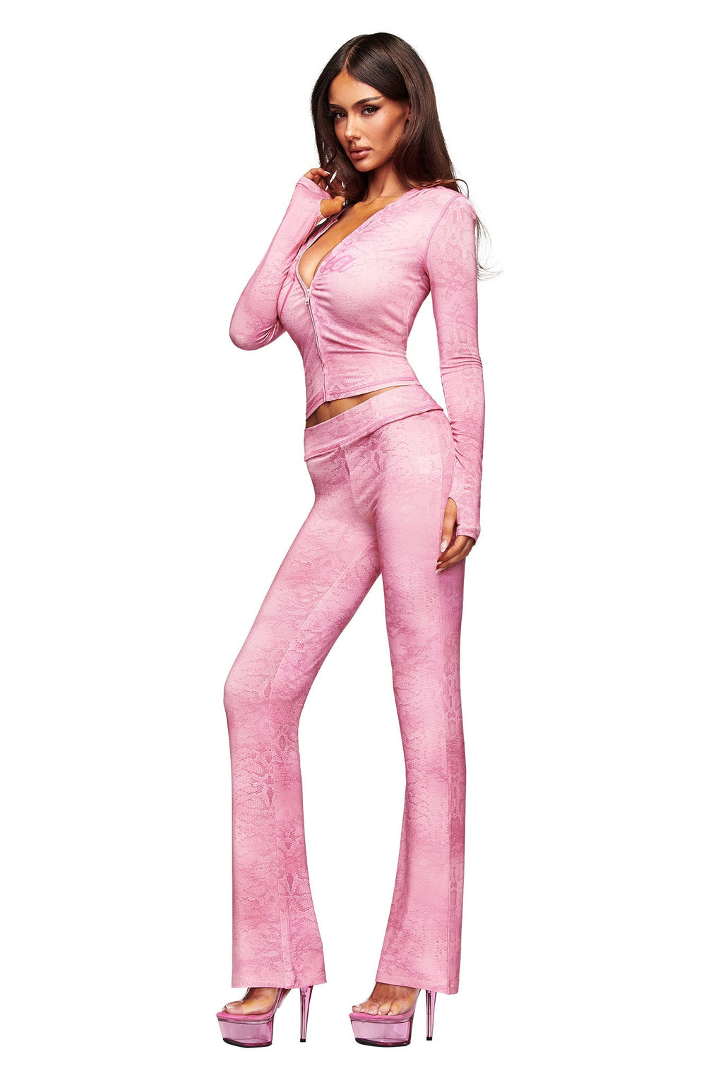 BLARE TRACKPANT - LIGHT PINK SERPENTINE