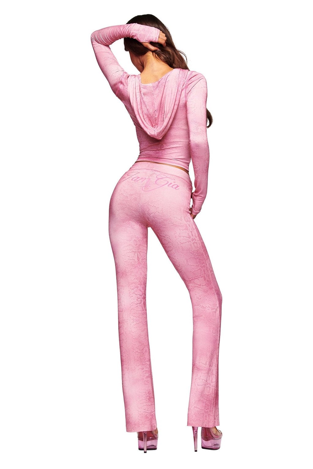 BLARE TRACKPANT - LIGHT PINK SERPENTINE
