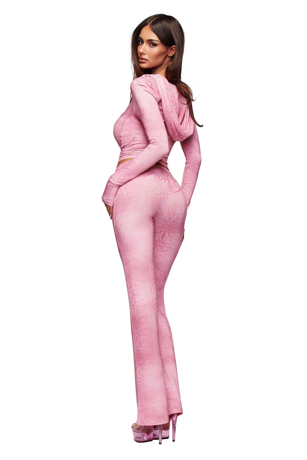 BLARE TRACKPANT - LIGHT PINK SERPENTINE