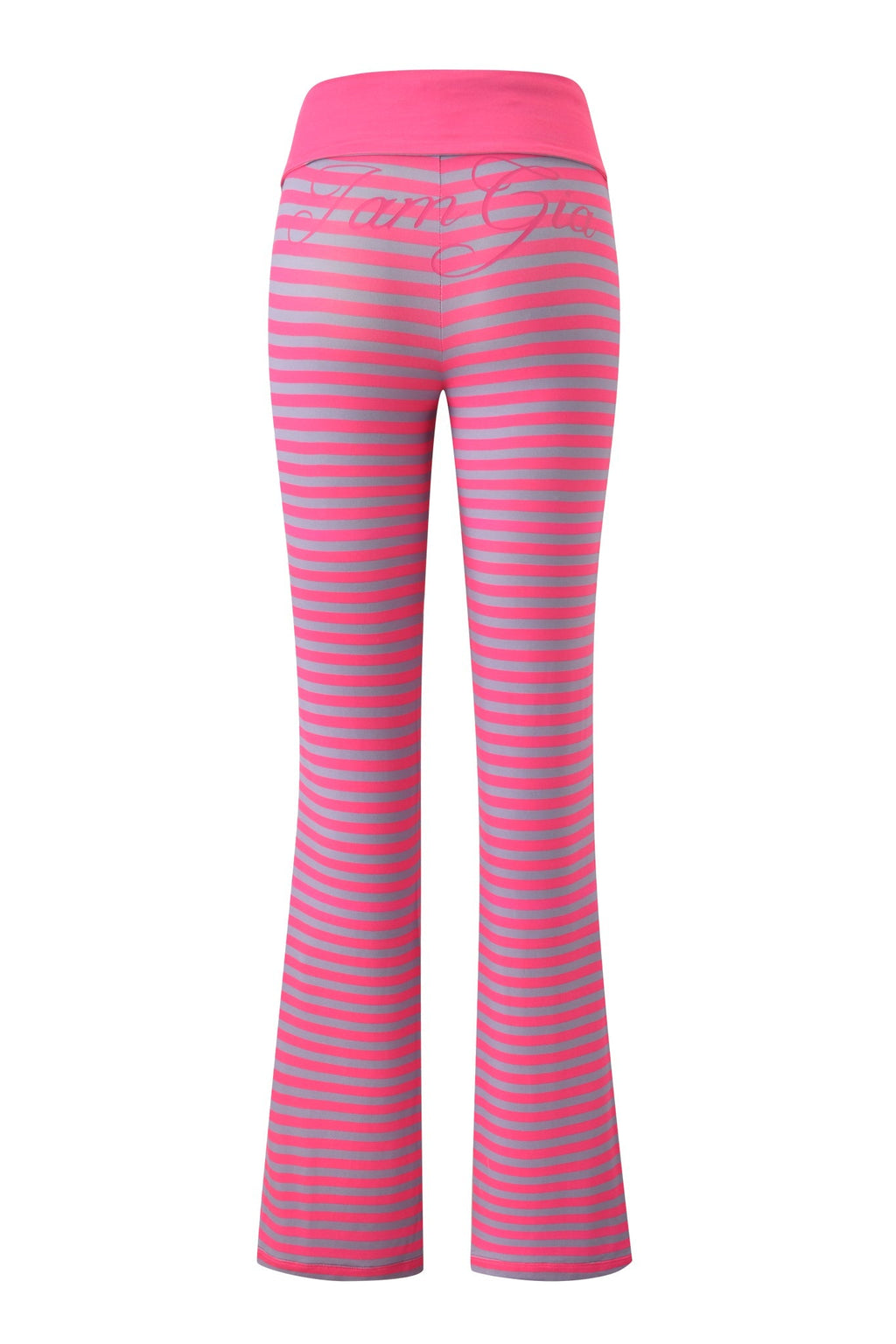 BLARE FOLDOVER TRACKPANT - HOT PINK STRIPE