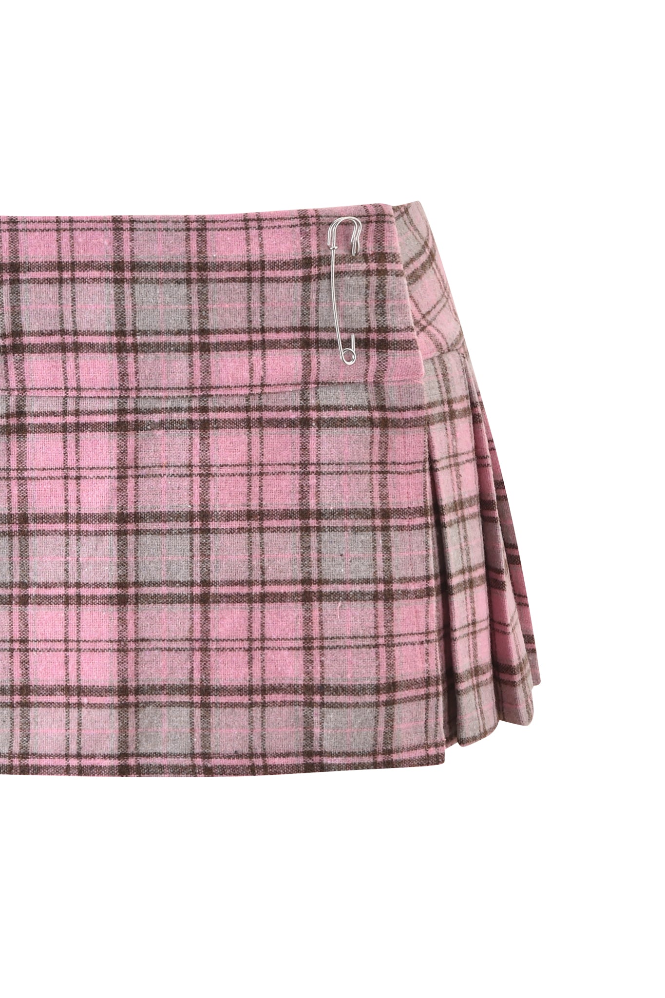 BETTY MICRO MINI SKIRT - PINK PLAID