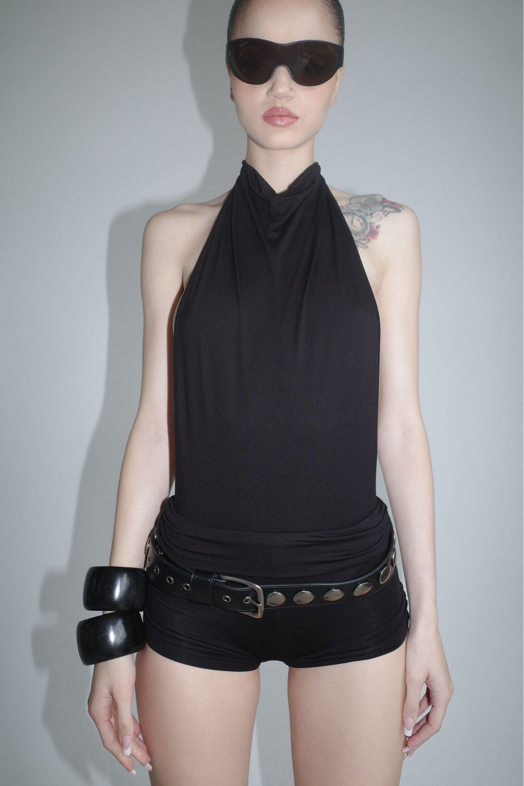 KAIRA PLAYSUIT - BLACK